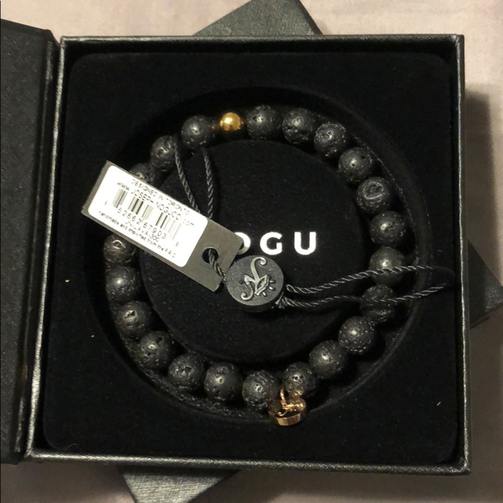 Nogu Rose Gold and Lava Bracelet
